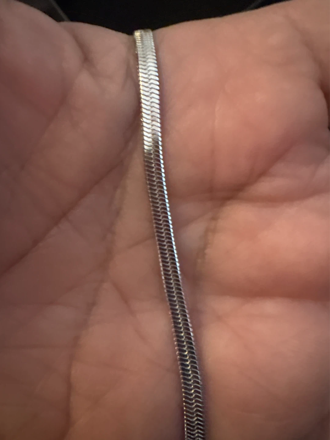 New Silver SS Herringbone Chain Bracelet - photo 3
