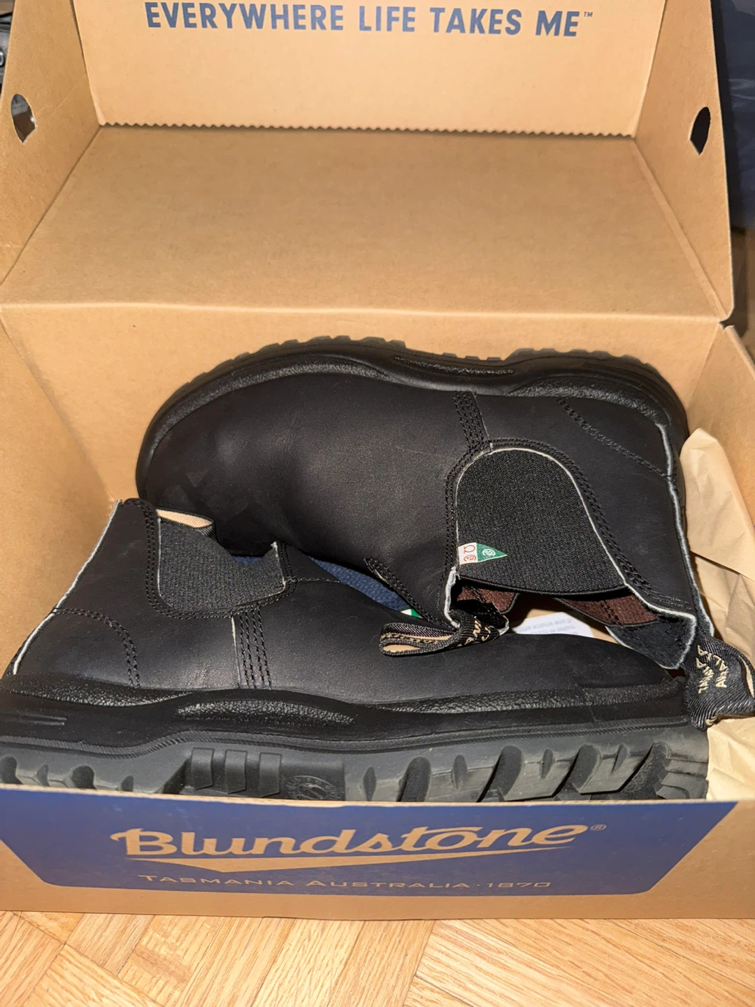 Blundstone Black Premium Boots Size 4