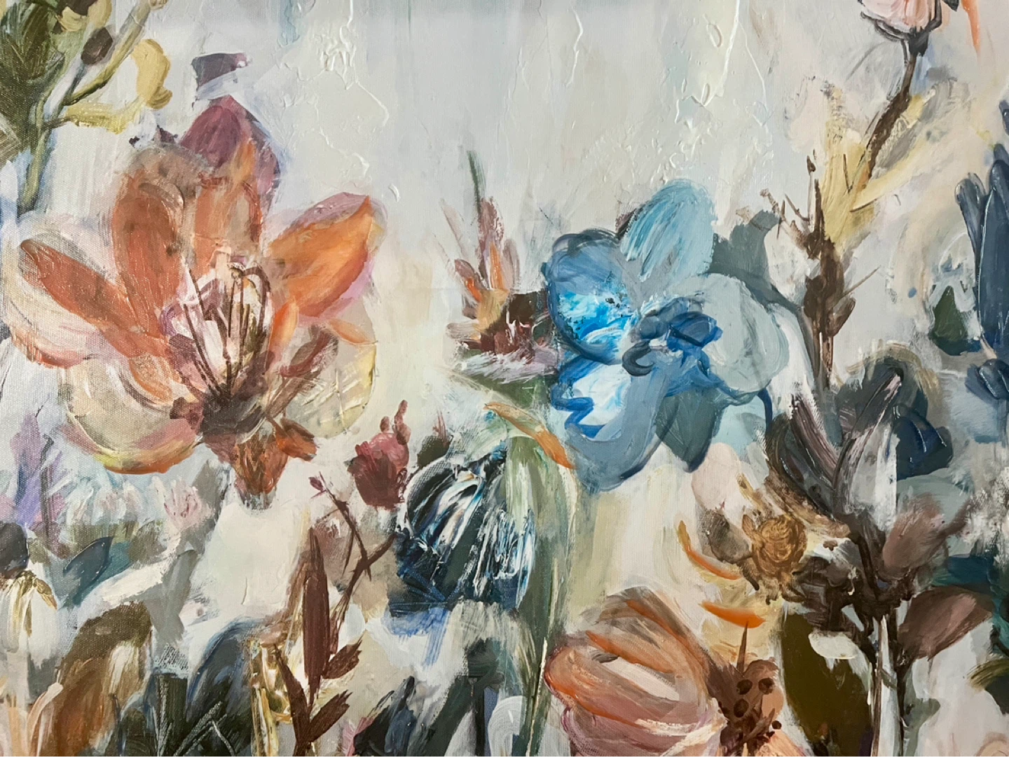 Floral Artwork Canvas Painting - photo 2