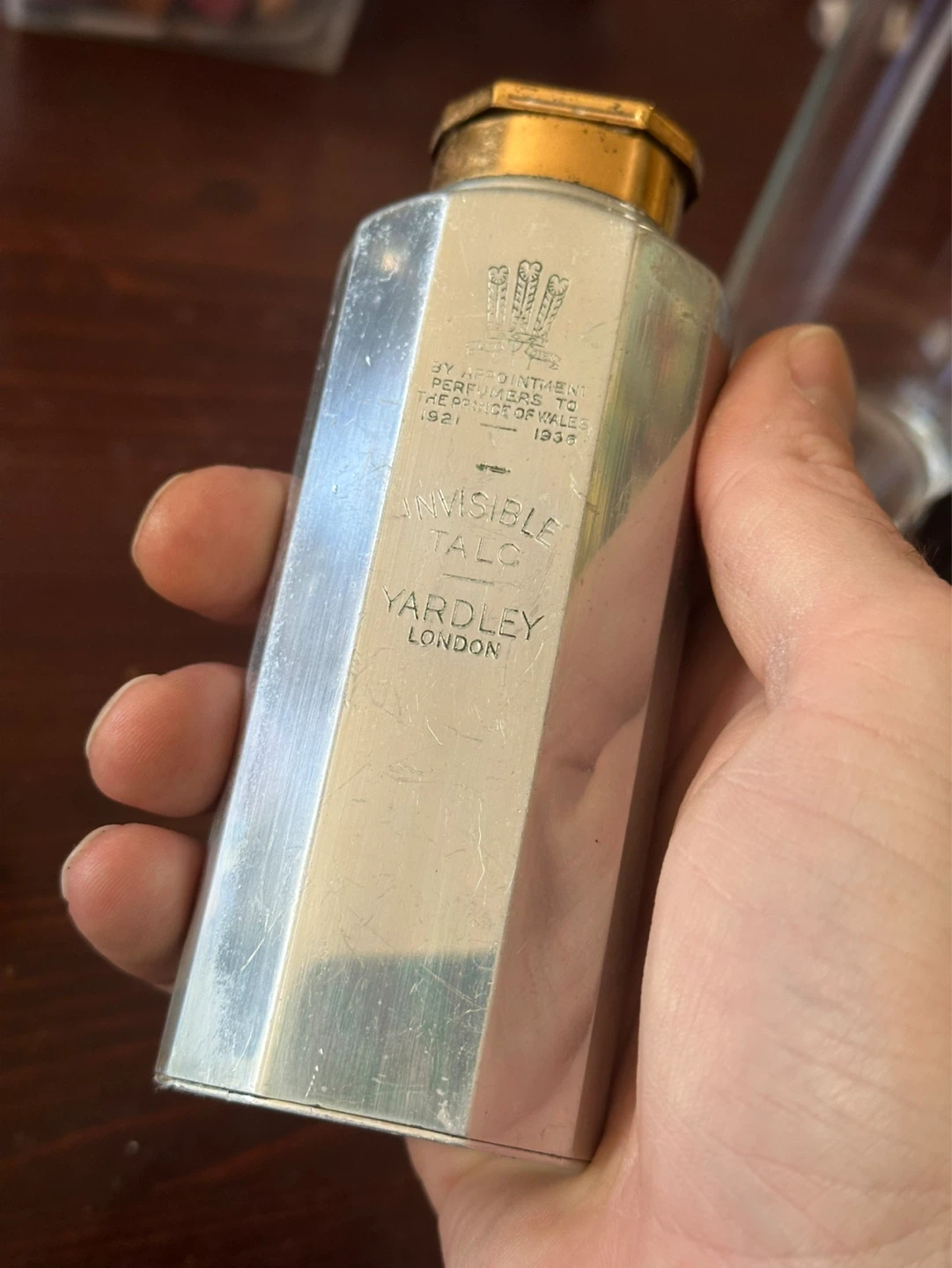 Yardley London Invisible Talc Tin Old Vintage 1921/36