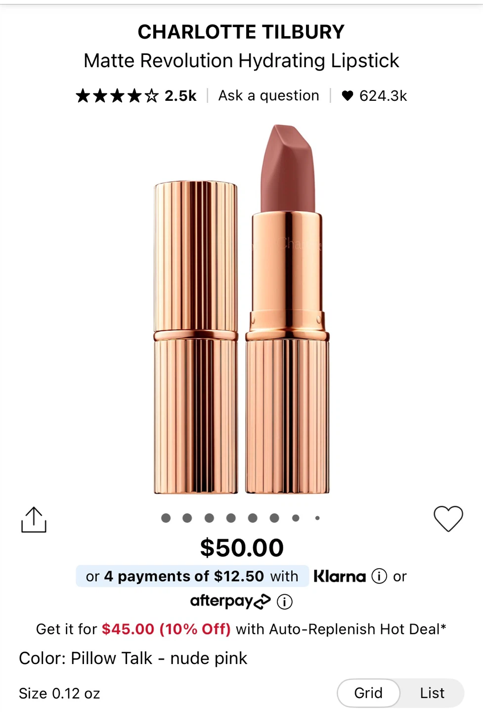 BNIB - Small size 0.03 oz - Charlotte Tilbury Lipstick - photo 3