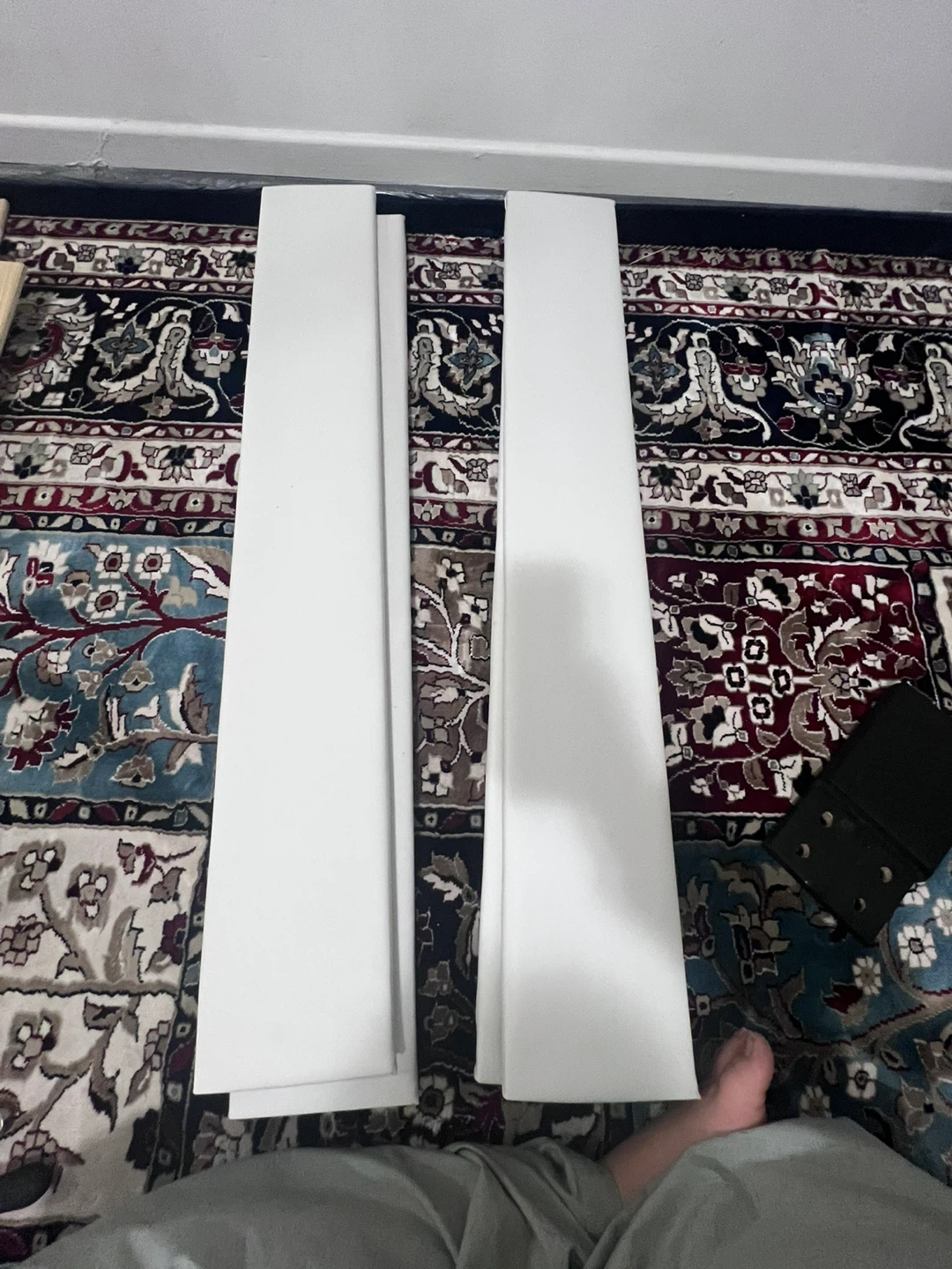 White Bed Frame with Headboard - photo 2