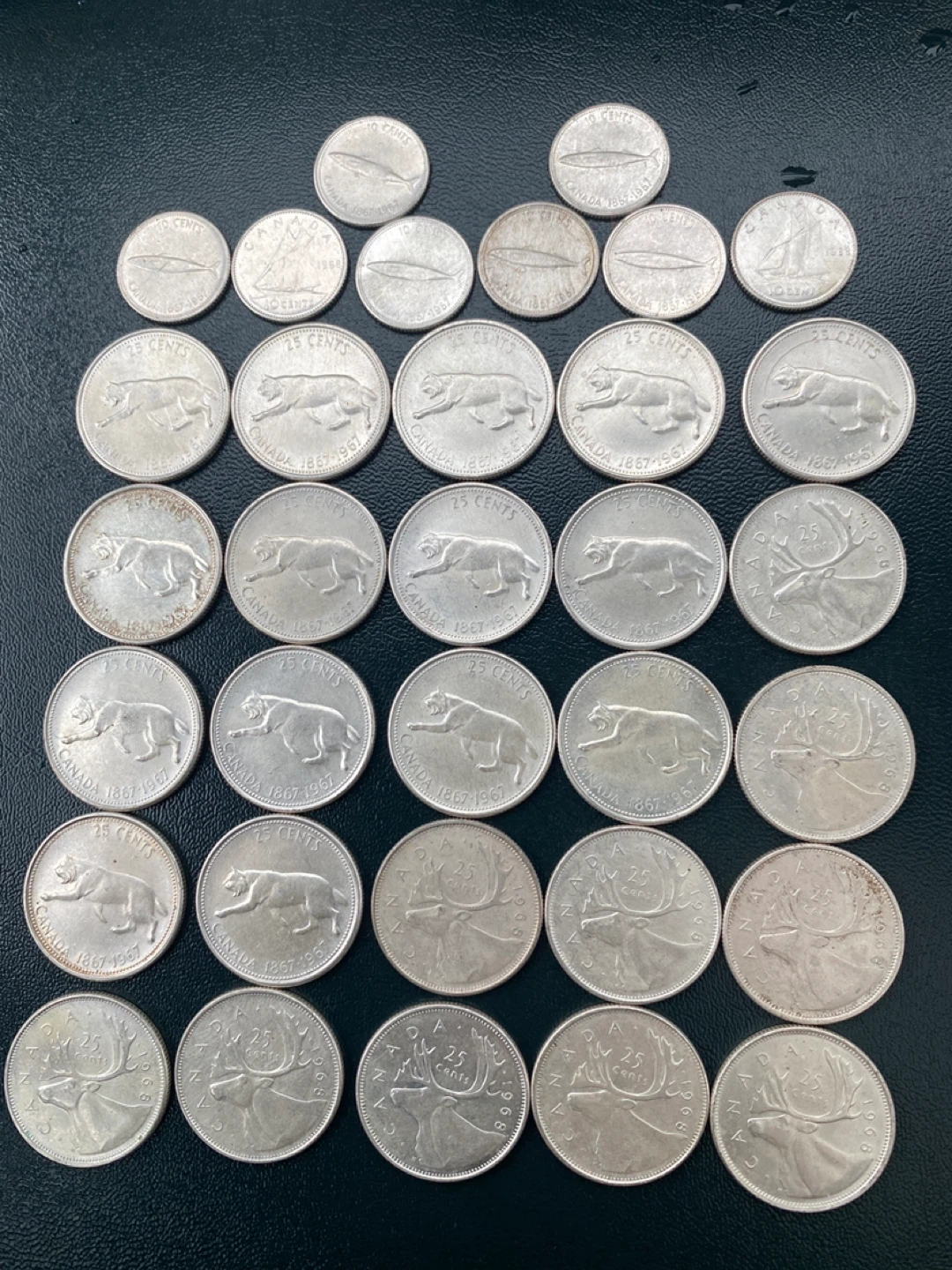 33- Collection of Canadian silver Coins
