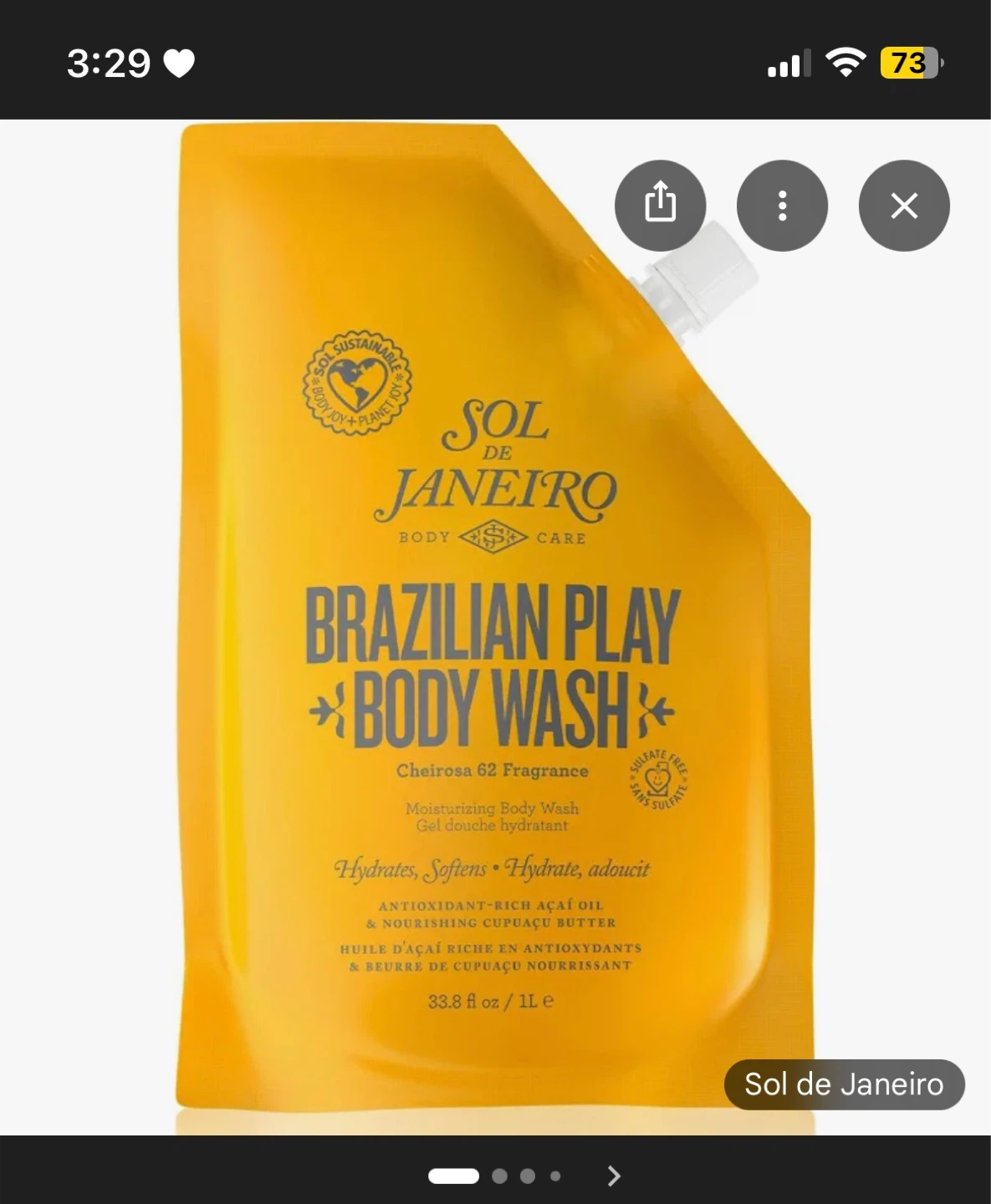 Sol De Janeiro 62 1L Body Wash Refill