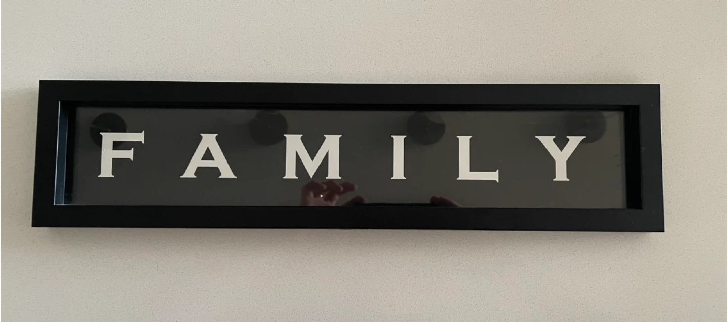 Black FAMILY picture frame