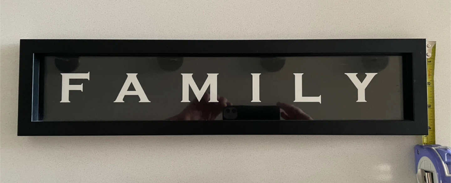 Black FAMILY picture frame - photo 3