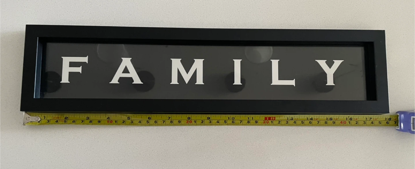 Black FAMILY picture frame - photo 2