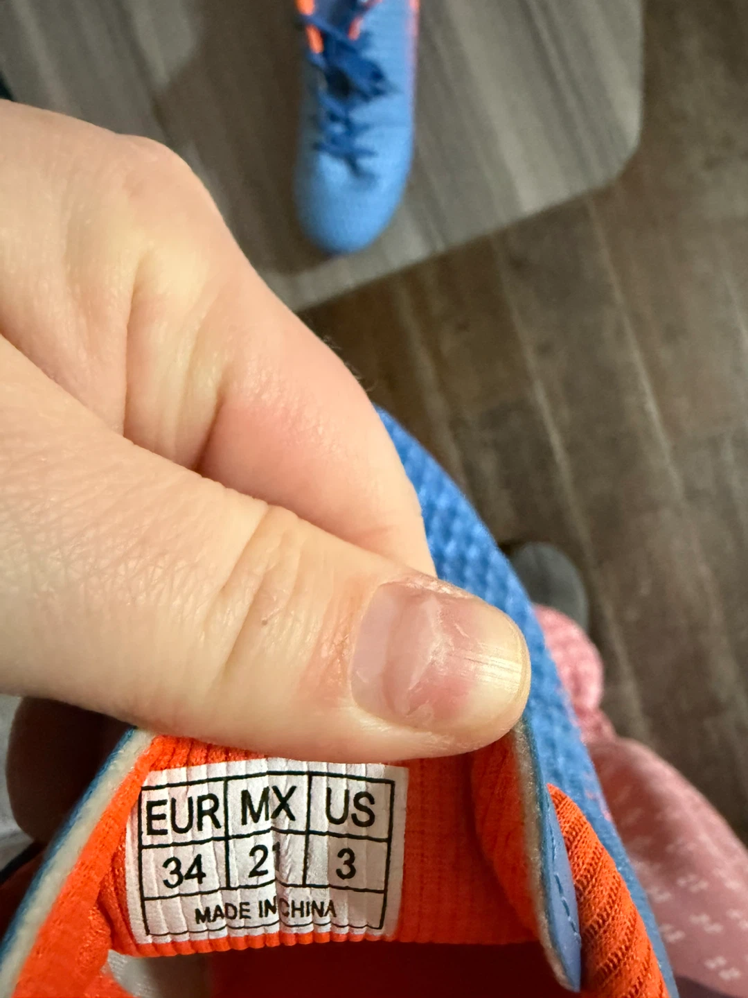 Blue Soccer Cleats - Size 3 - photo 2