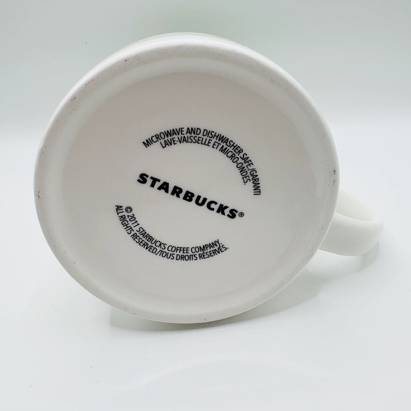 Starbucks Siren White Ceramic Chubby Travel Mug - photo 2