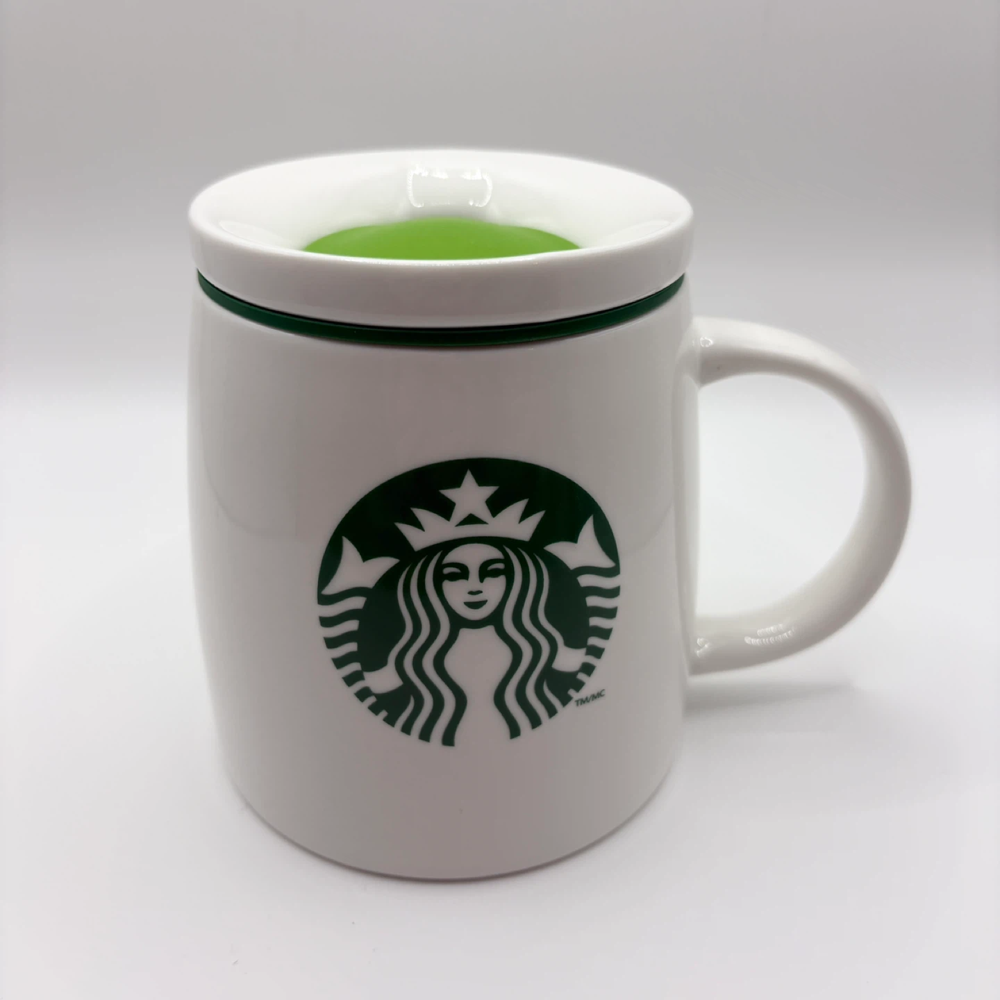 Starbucks Siren White Ceramic Chubby Travel Mug