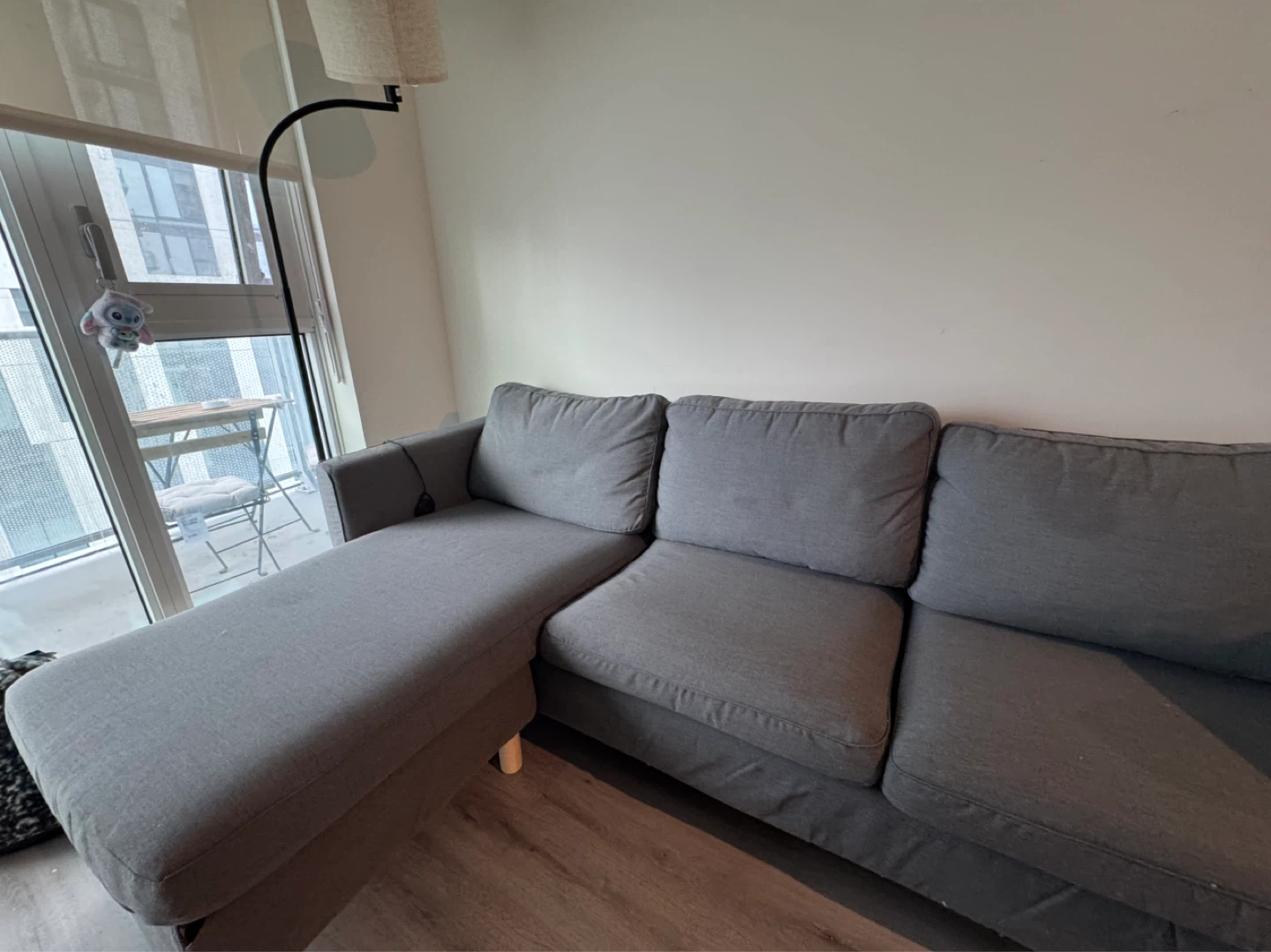 IKEA PÄRUP Loveseat with Chaise, Vissle Gray - photo 4