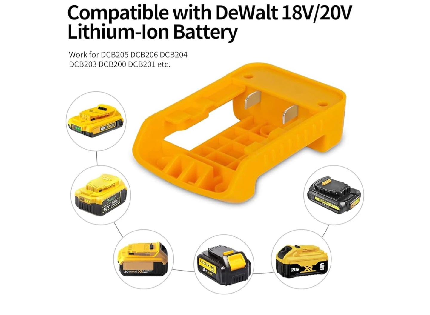 Battery Adapter Compatible with Dewalt 18V/20V - photo 2