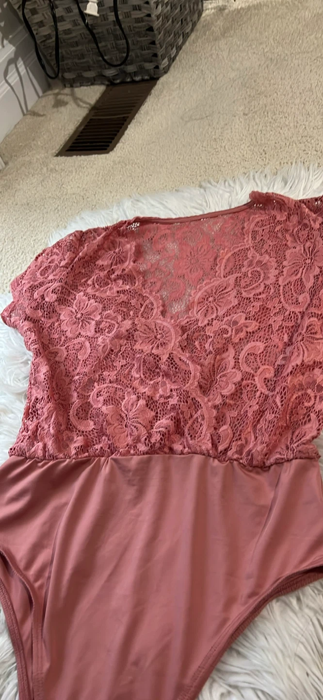 Pink Lace Bodysuit - photo 3