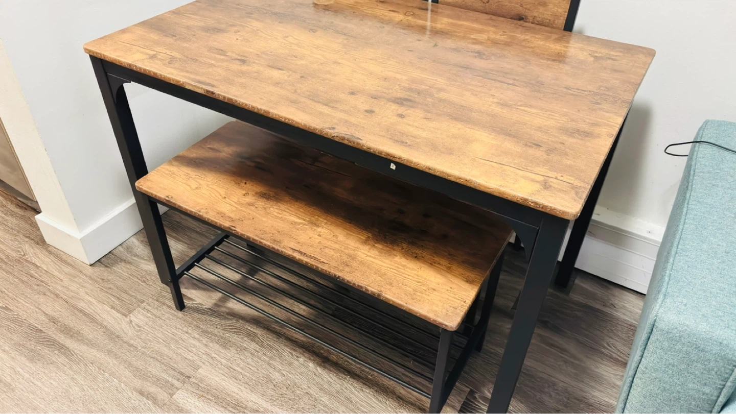 Dining Table and Bench Set - photo 2