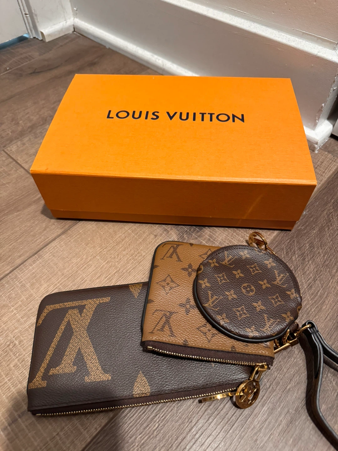 Louis Vuitton Monogram Pouch Set with Box