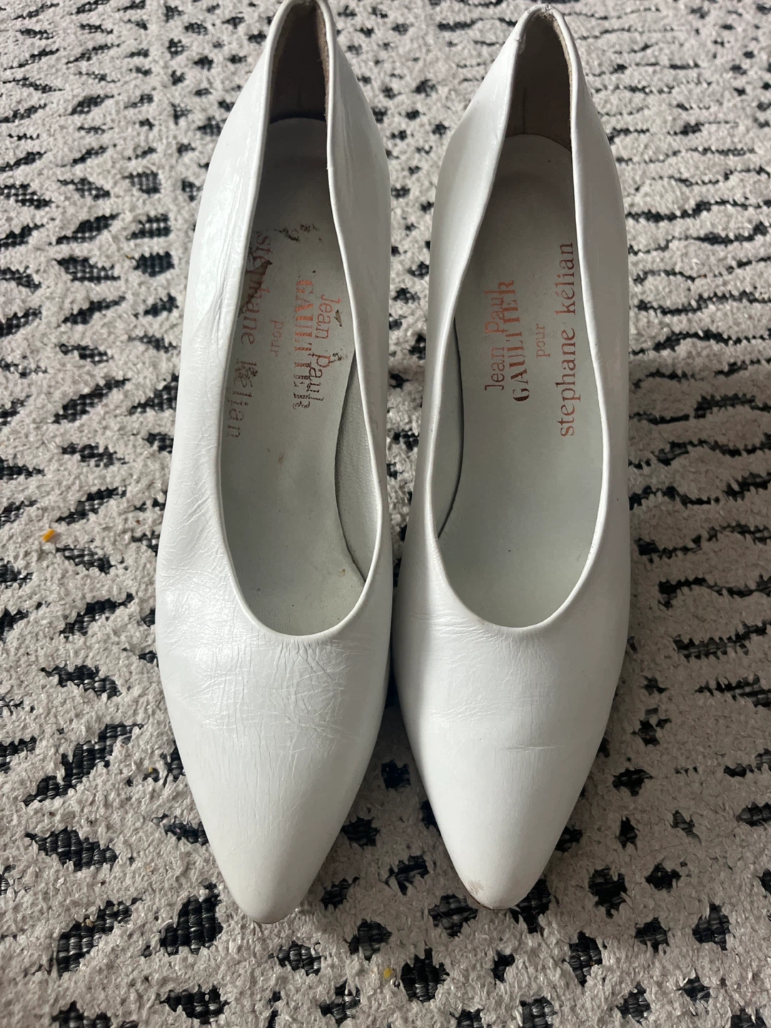 Jean Paul Gaultier pour Stephane Kelian White Leather Heels - photo 2