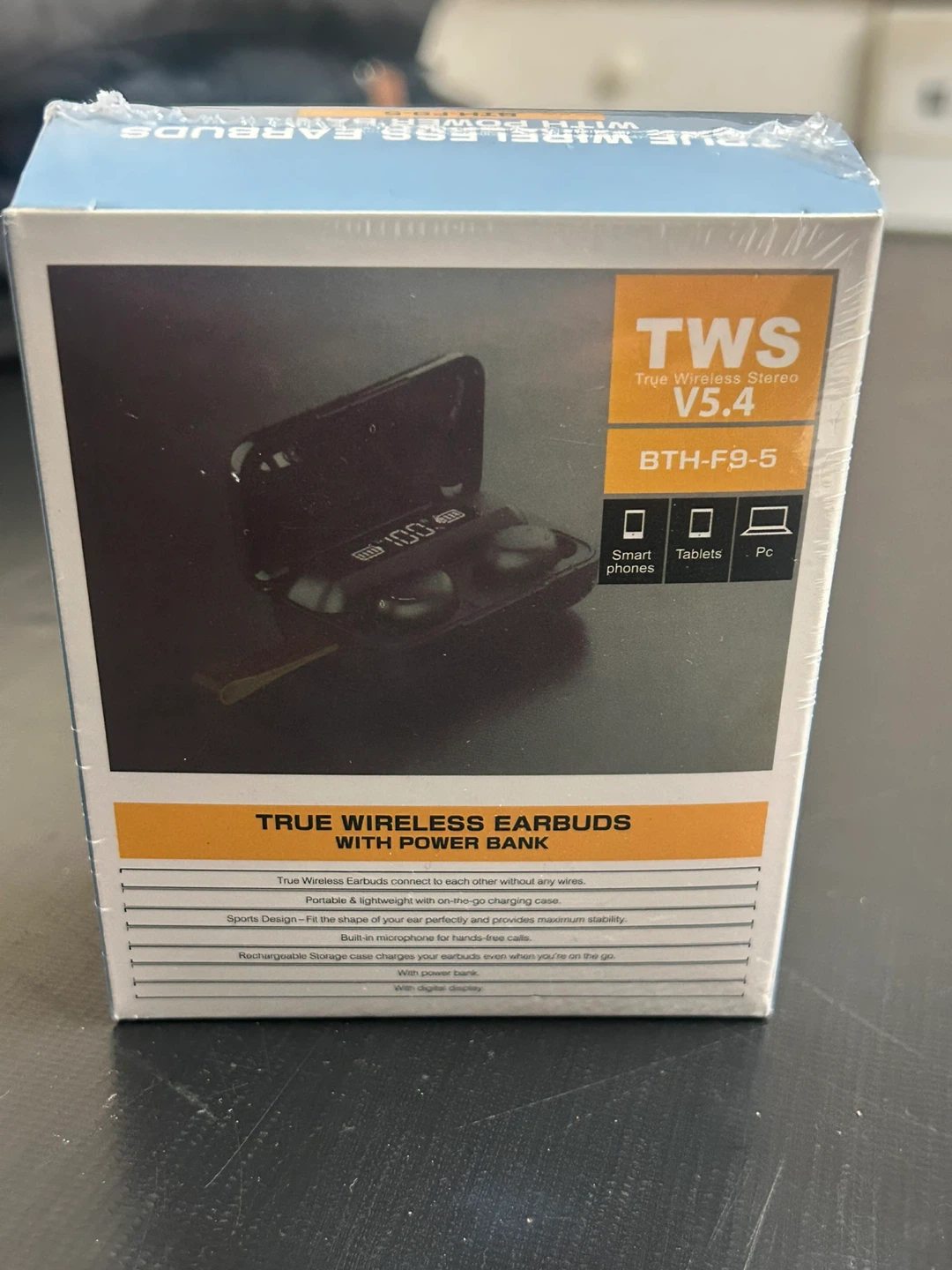 TWS True Wireless Stereo Earbuds V5.4 BTH-F9-5 with Power Bank