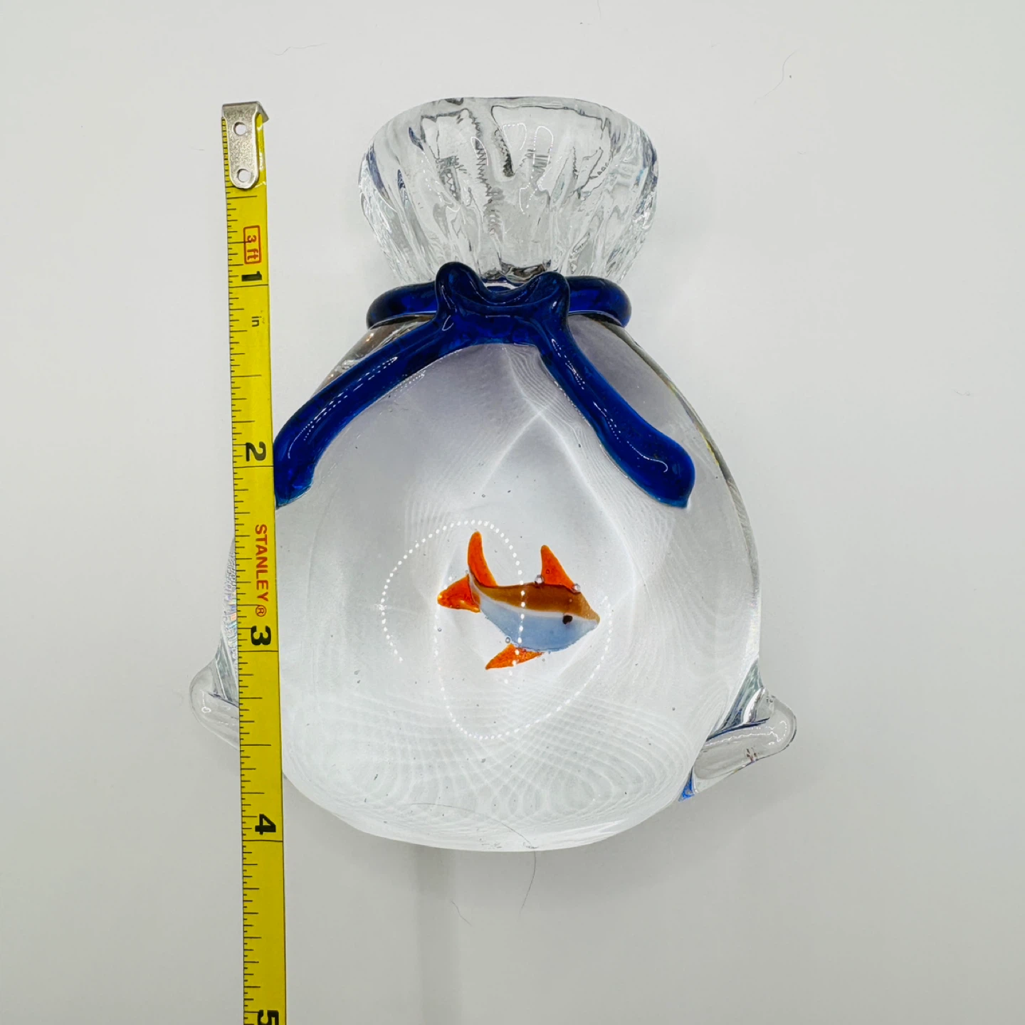 Whimsy Murano Glass Goldfish in Bag Figurine/ Paperweight - photo 2