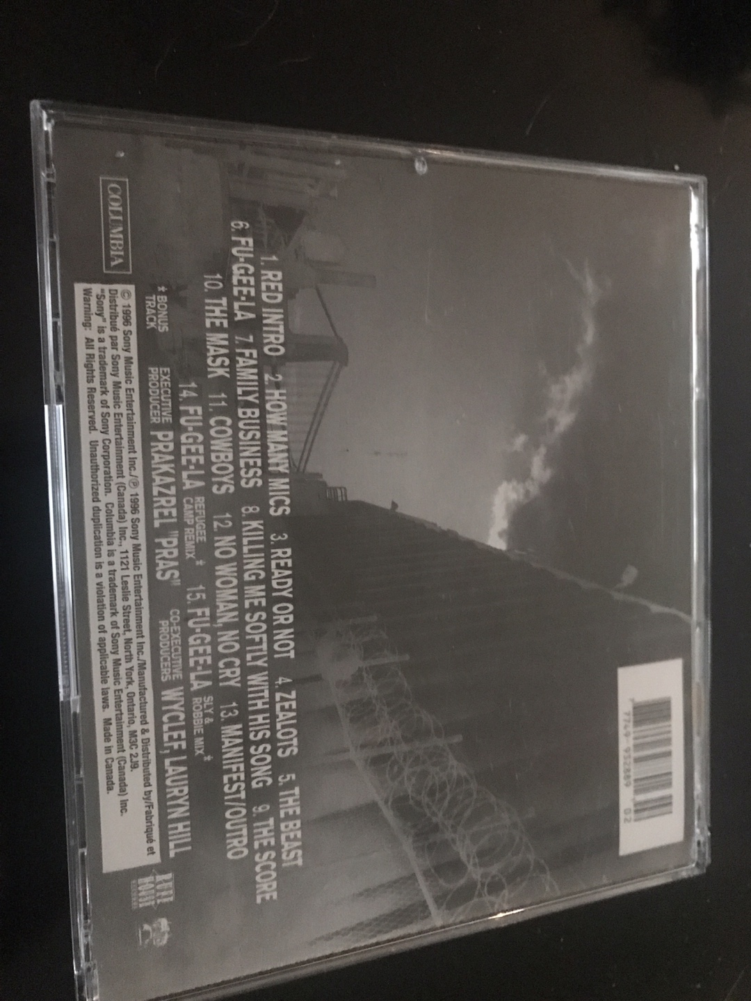 Fugees The Score CD - photo 2