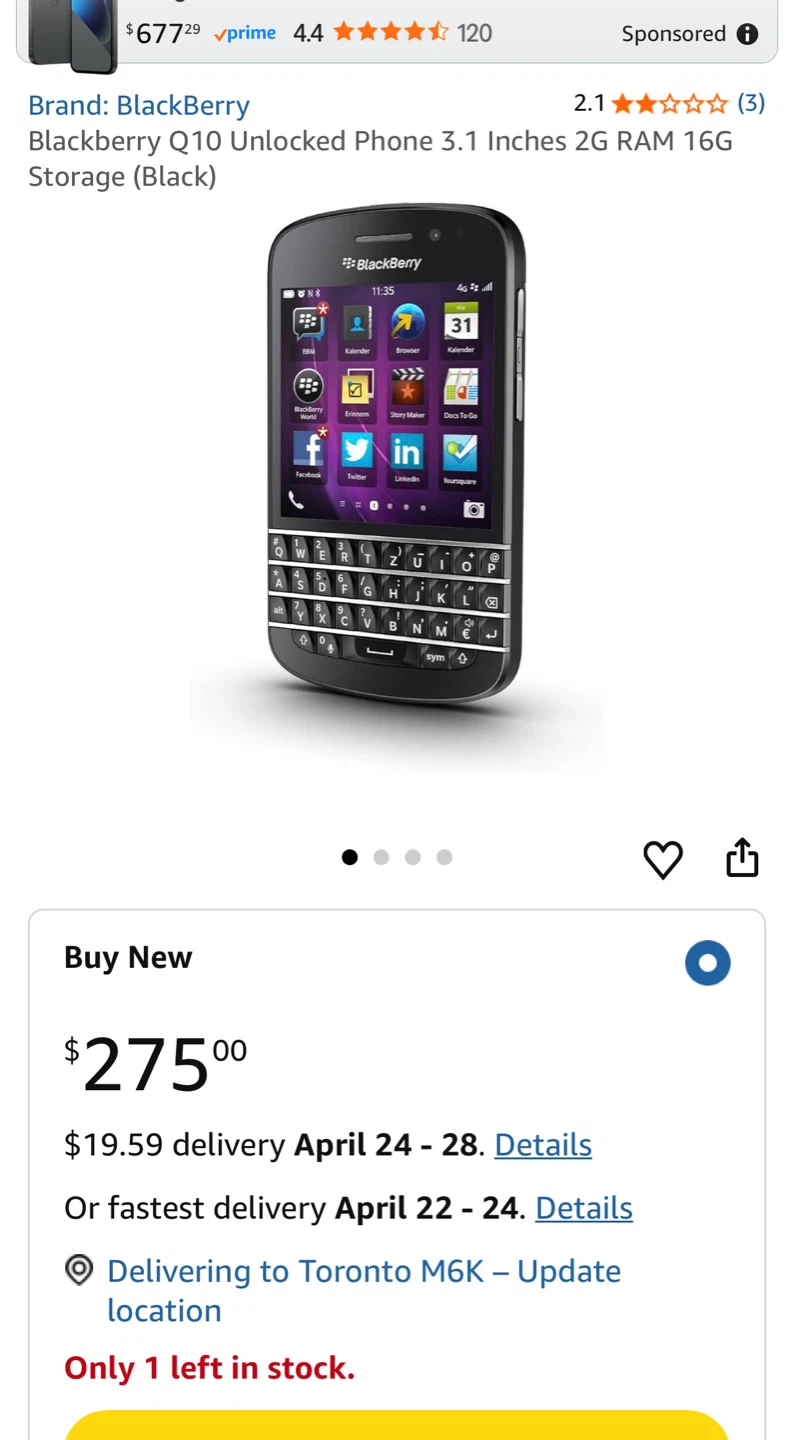 BlackBerry Q10 Smartphone - photo 5