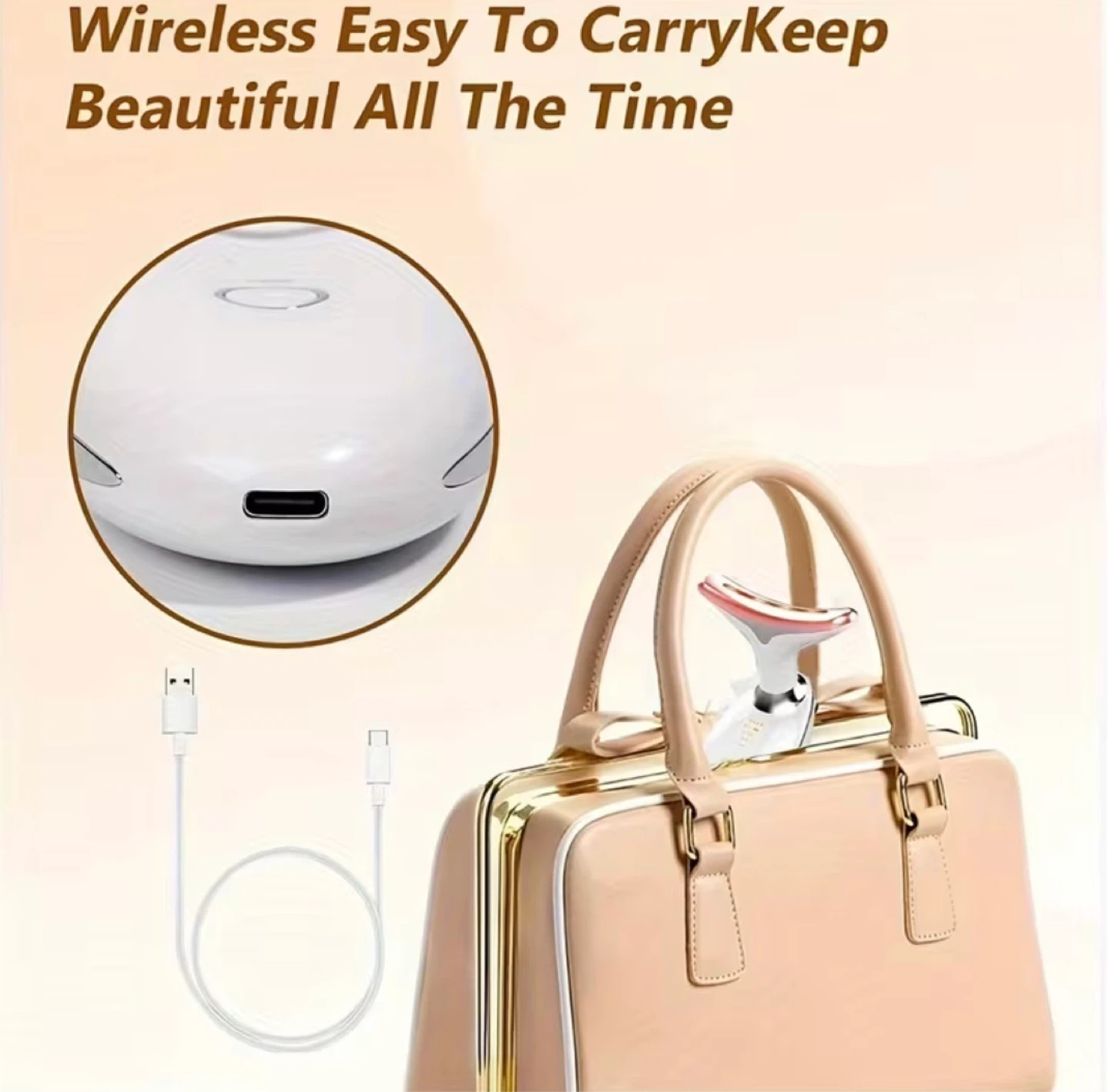 7 colour LED Neck Massager Face Lifting Therapy Device - photo 5