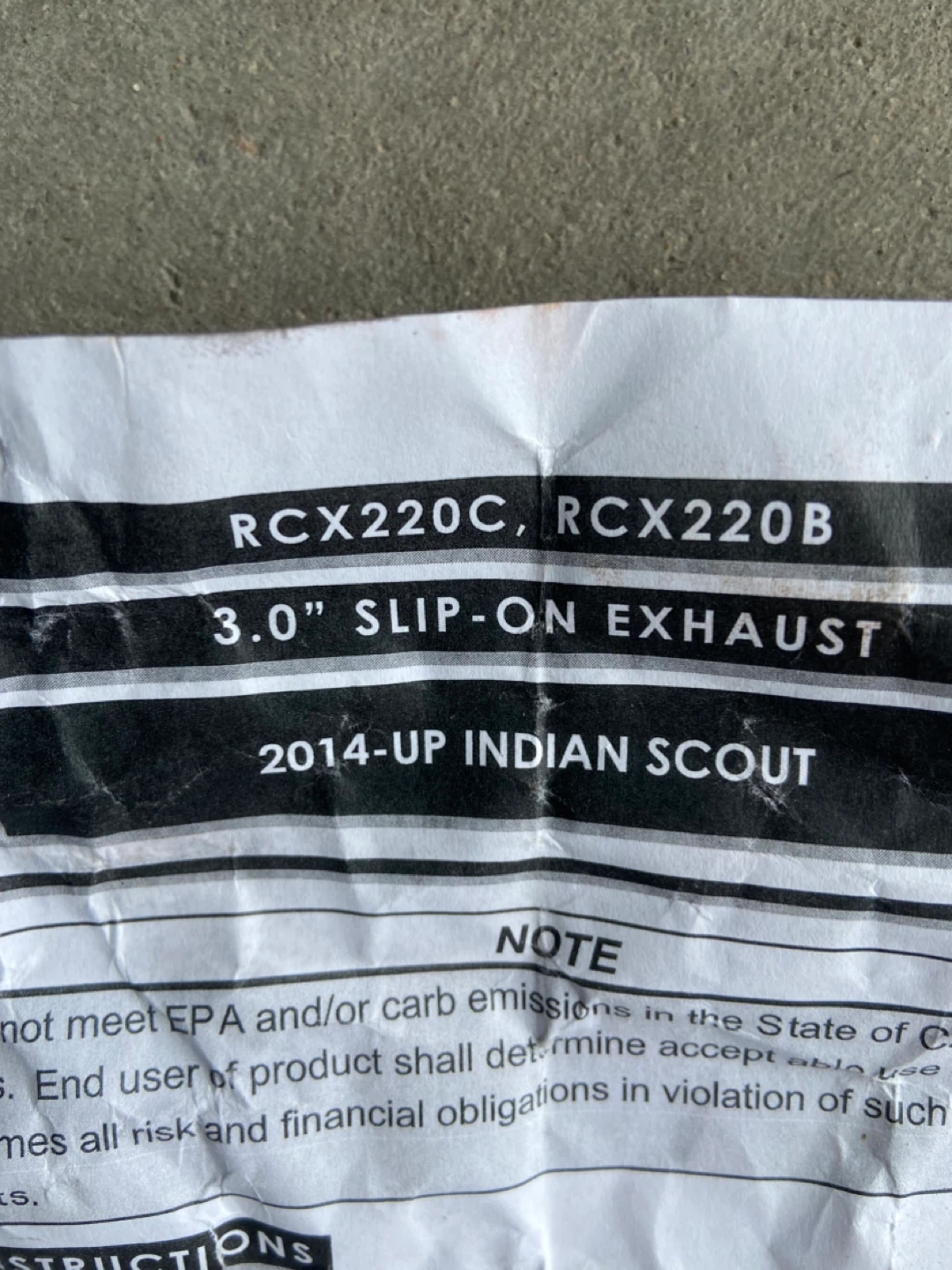 RCX Exhaust 3.0" Slip-On Mufflers for Indian Scout - photo 4
