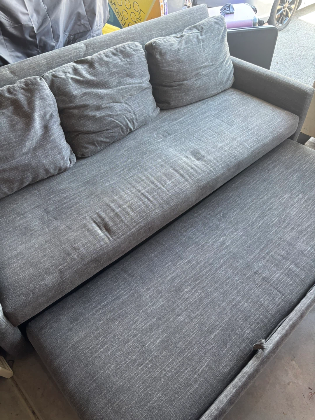 Grey Pull-Out Sofa Bed - photo 3