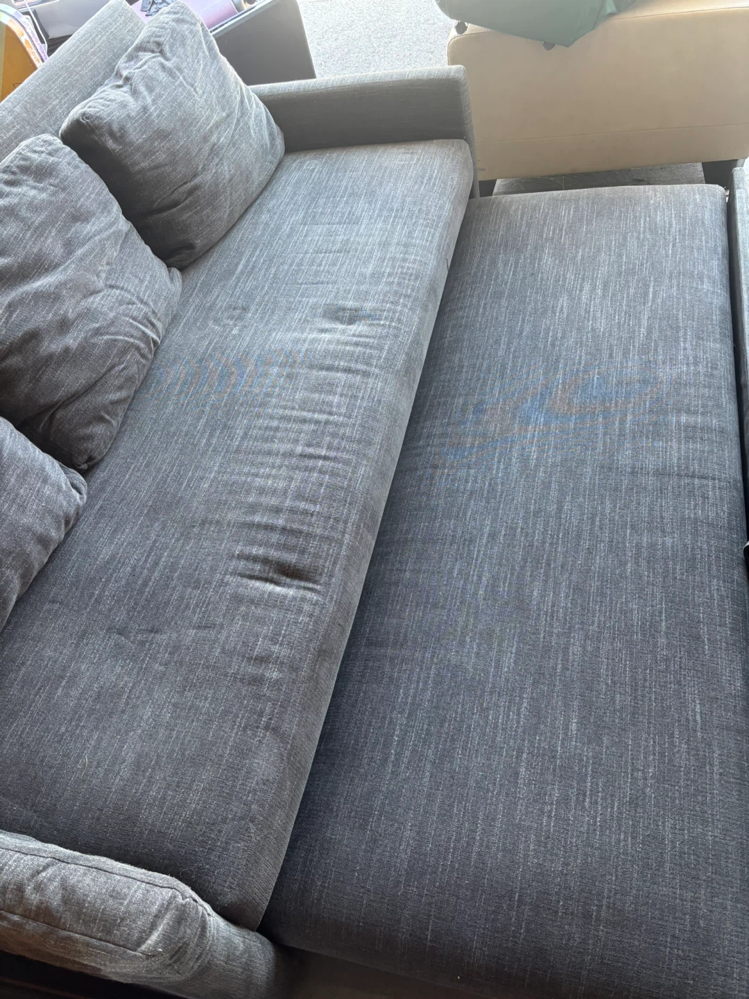 Grey Pull-Out Sofa Bed - photo 4