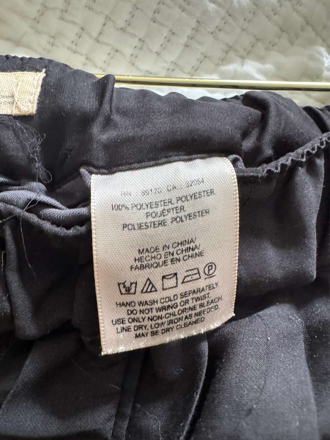 Black Pleated Culottes Pants Size S - photo 3