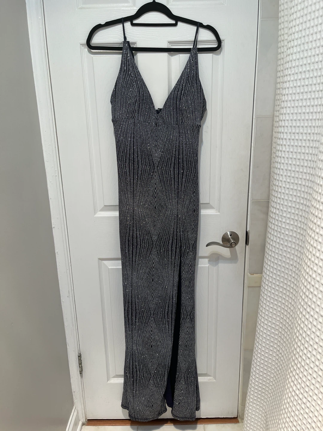 Trixxi Navy Sparkle Gown Size 13