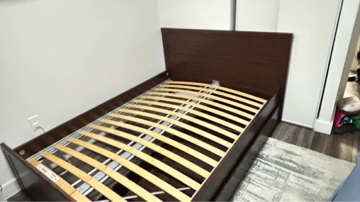 IKEA Luroy Queen Bed Frame - Dark Brown - photo 4
