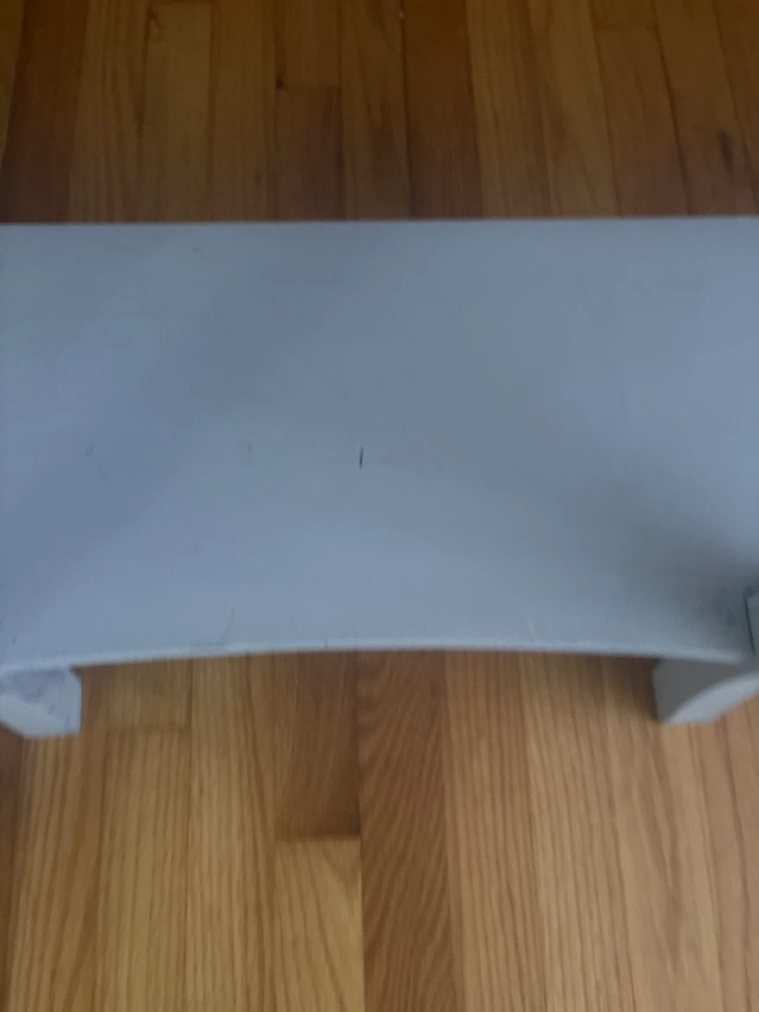 Gray Half-Moon Console Table with Drawer and Shelf - photo 4