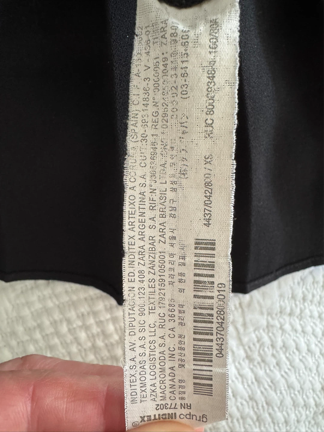 Zara Black Pleated Hem Mini Dress XS - photo 4