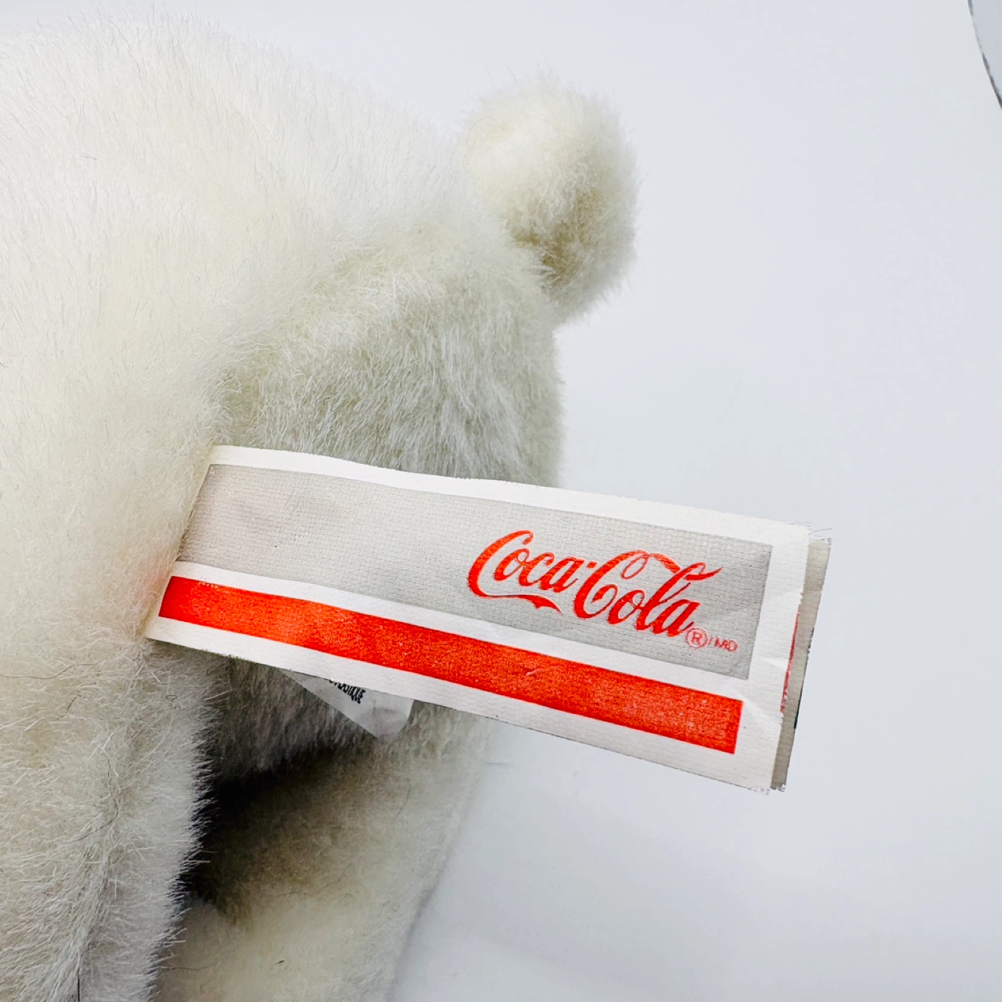 Vintage Coca-Cola Polar Bear Plush Toy with Scarf - photo 2