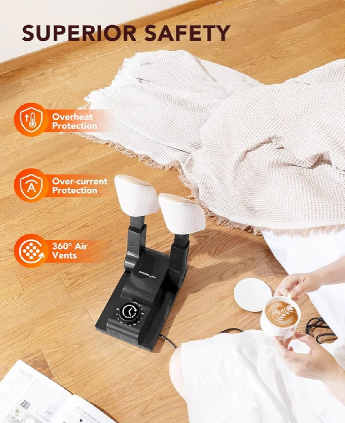 NEW Electric Shoe Dryer with Timer - photo 2