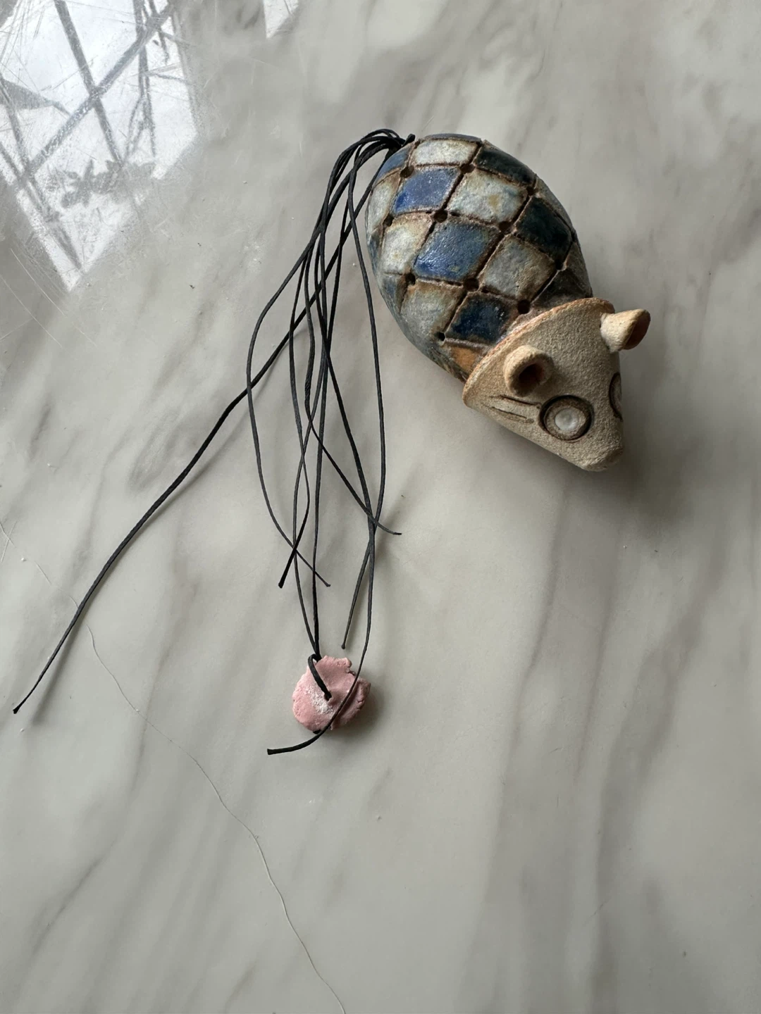 Handmade Ceramic Mouse Figurine