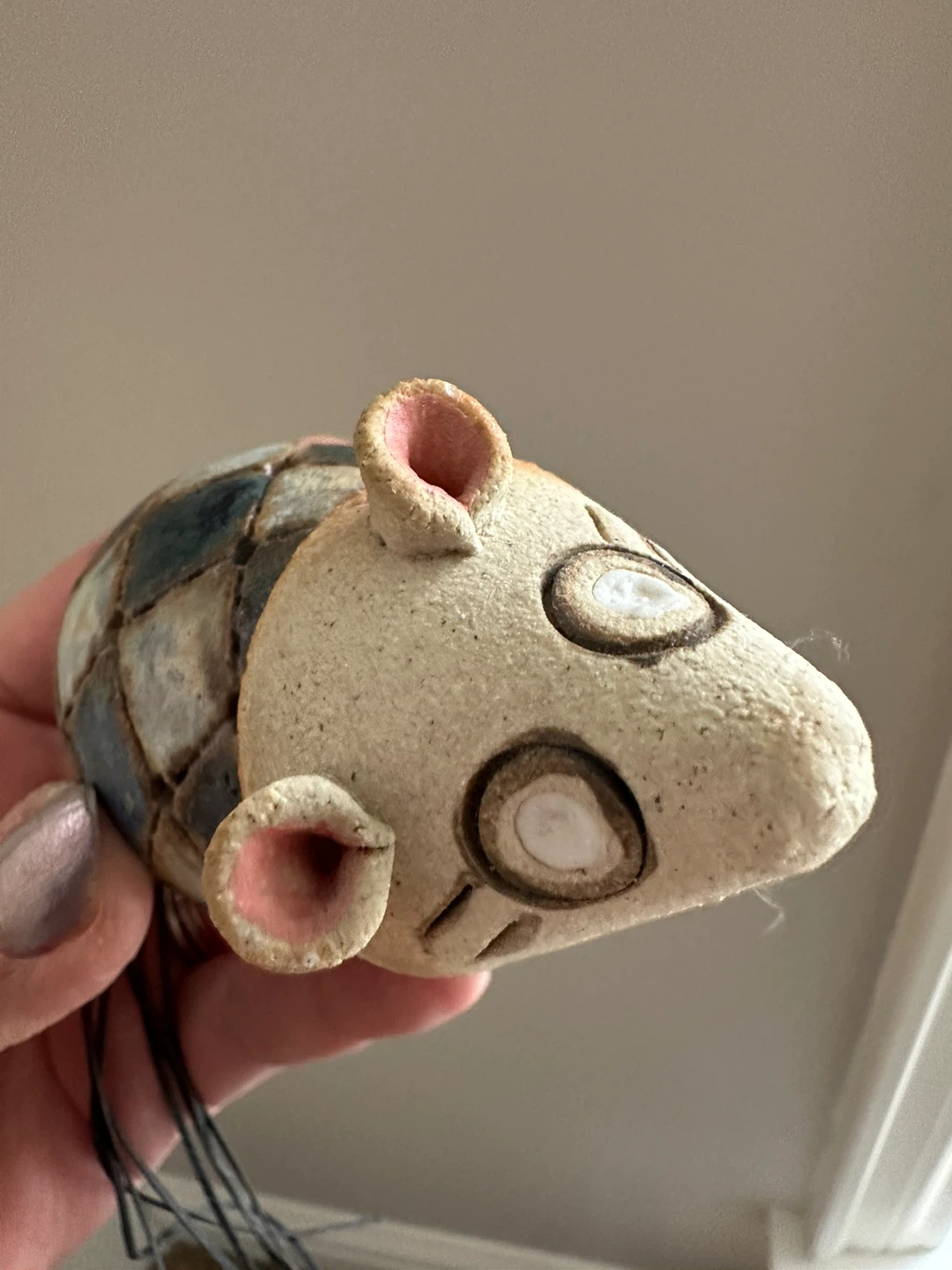 Handmade Ceramic Mouse Figurine - photo 2
