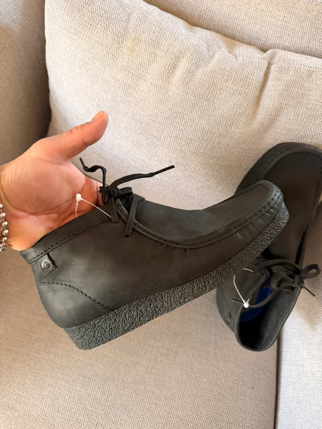 Clarks Wallabee Boots - Black Suede - photo 2