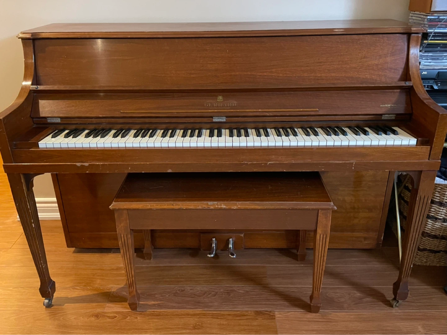 Gerhard Upright Piano with Bench - photo 2