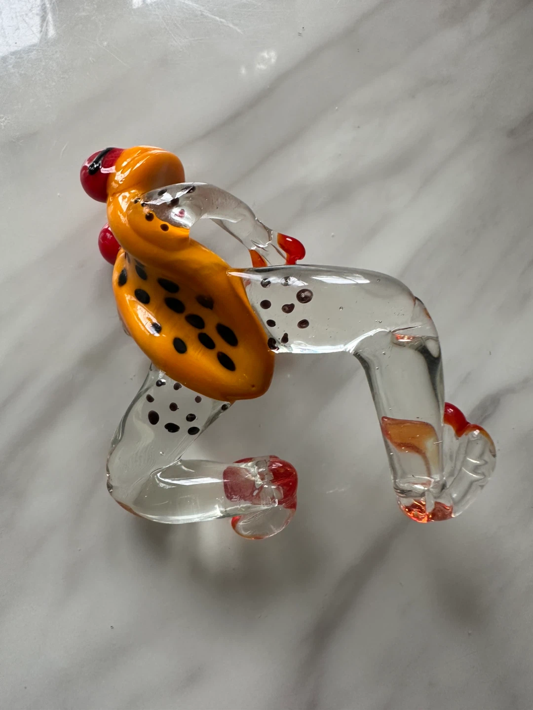Morano  Glass Frog Plant Pot Hugger Figurine - photo 2