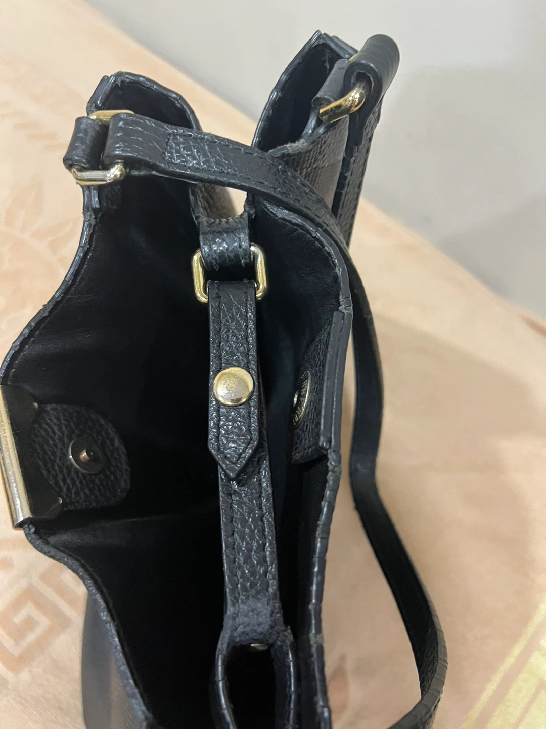 Black Burberry Leather Tote Bag - photo 5