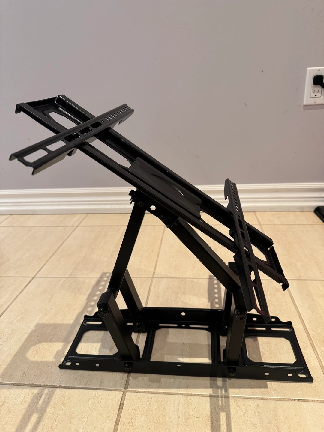 Black Adjustable TV Wall Mount - photo 2