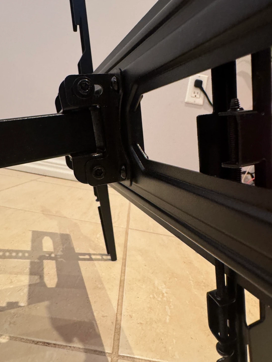 Black Adjustable TV Wall Mount - photo 5