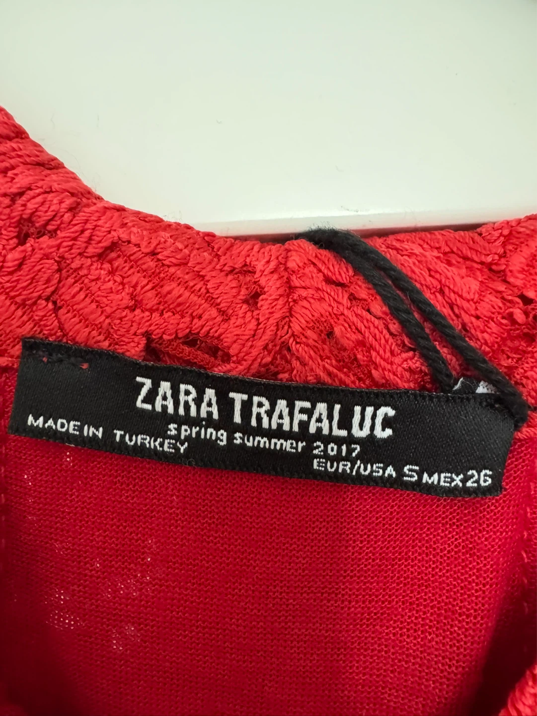 Red Lace Dress by Zara - Size S - photo 2