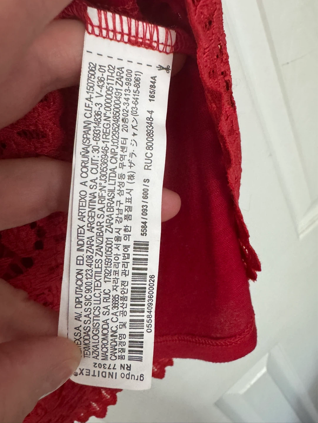 Red Lace Dress by Zara - Size S - photo 3