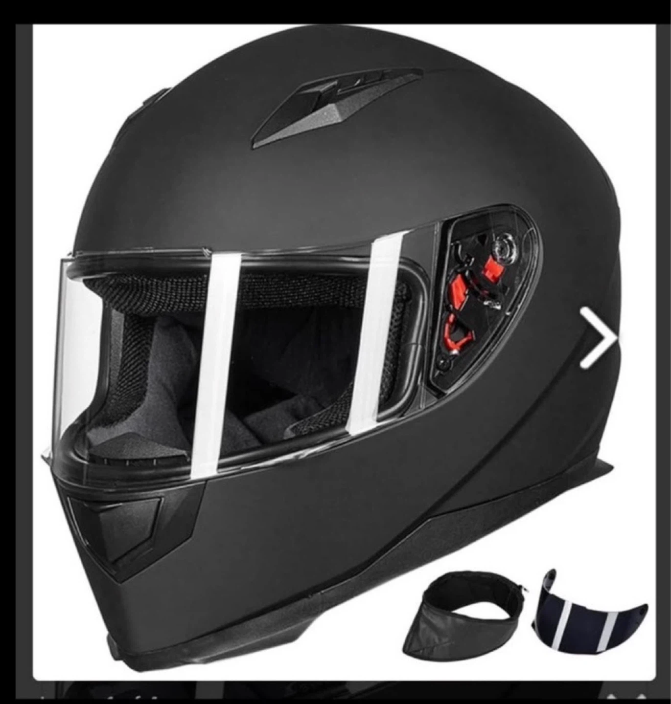 Siz:L .LM Full Face Motorcycle Street Bike Helmet with Remova