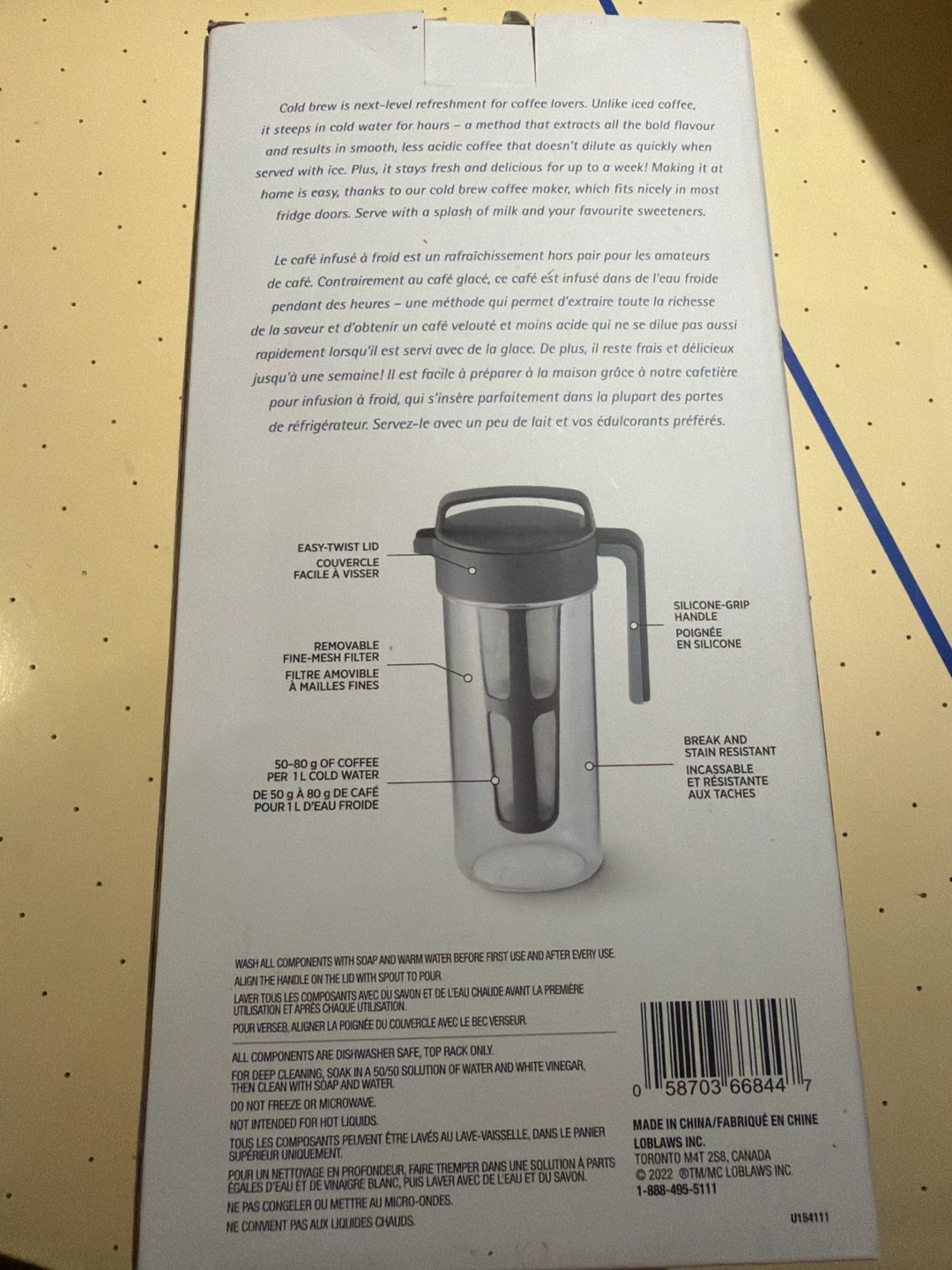 President's Choice Cold Brew Coffee Maker - photo 2