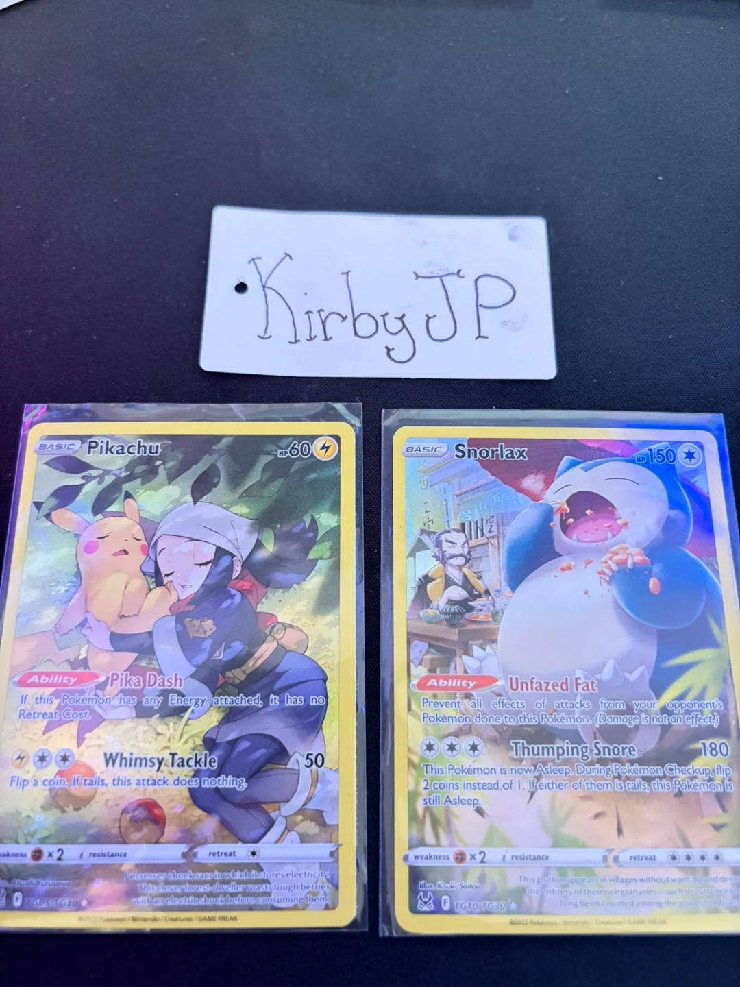 (Pokémon) Pikachu and Snorlax Trading Cards - Trainer Gallery