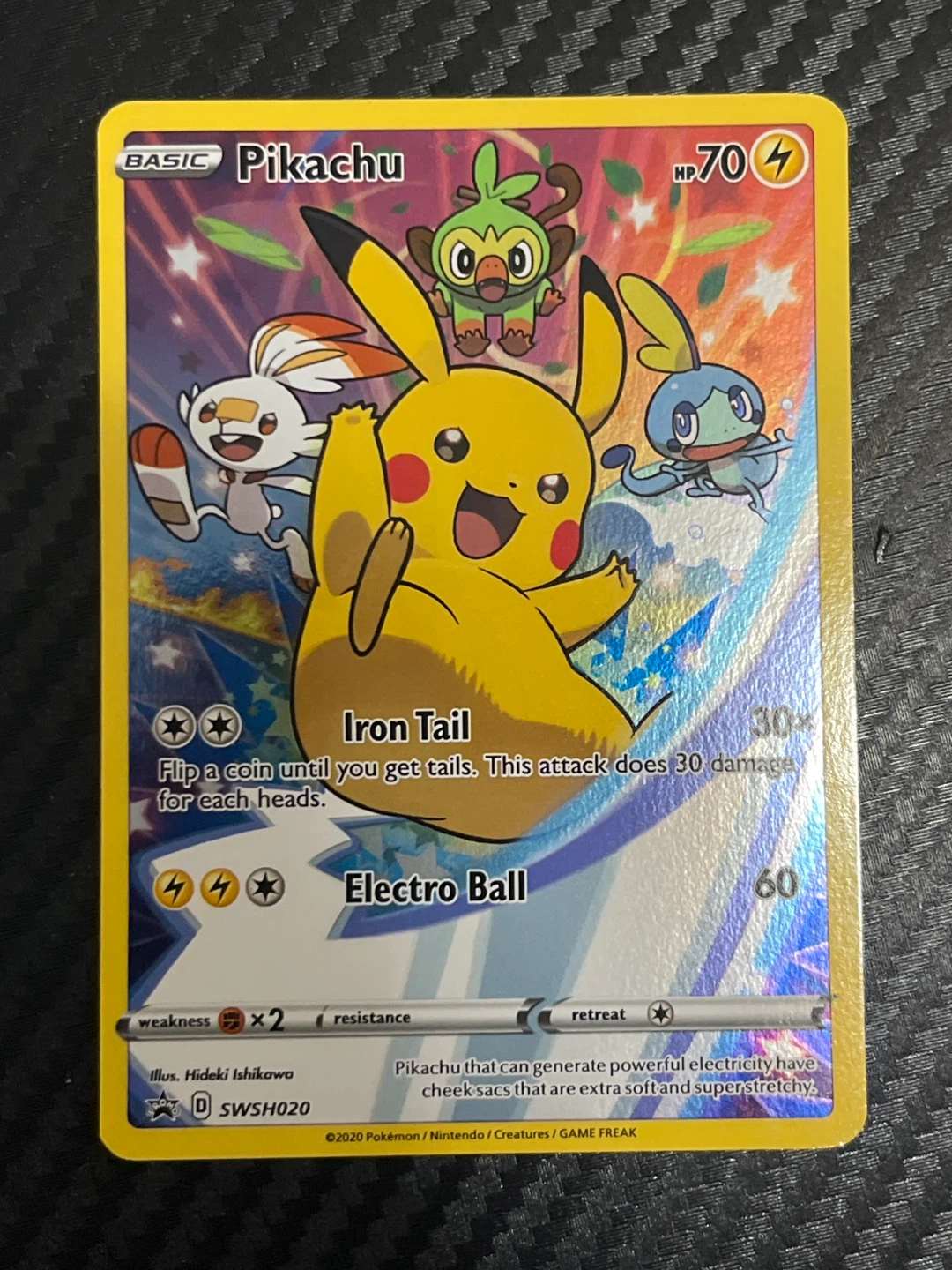 Pokemon Pikachu TCG Card - SWSH020