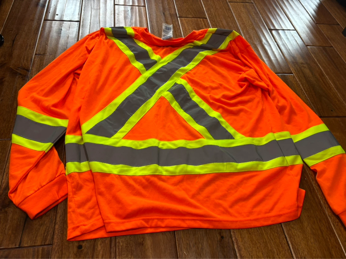 Orange Long Sleeve High-Visibility Safety Shirt - photo 2
